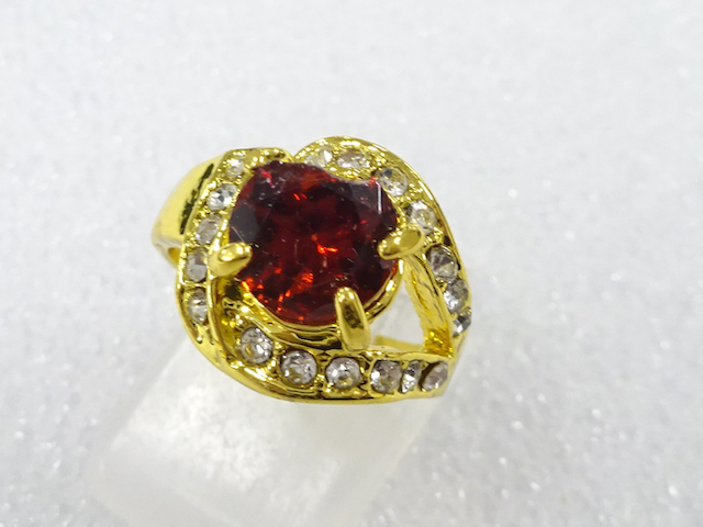 Colored stone ring (size 9)
